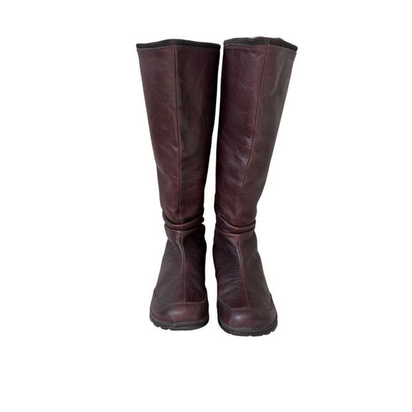 Teva Afton Knee Tall Leather Boots Cherry size 7.5 - Picture 2 of 10